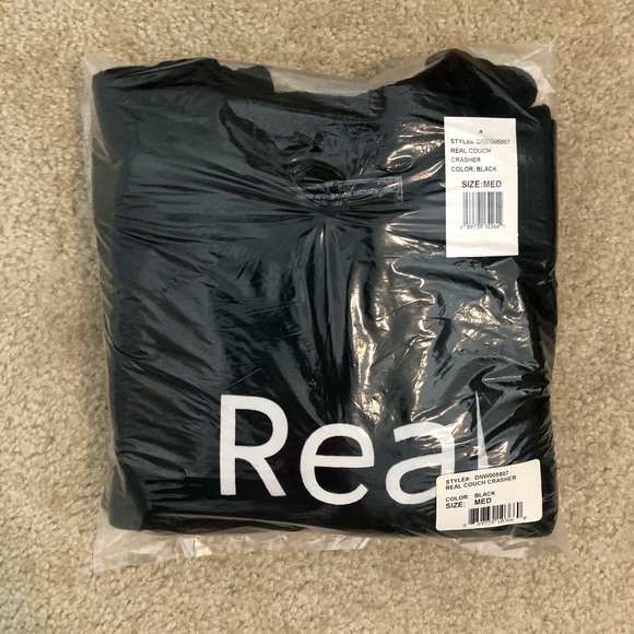 Daydream Nation Real Couch Crasher Fleece Black Oversized Sweatshirt.NWT!Sz M&L - Picture 8 of 12